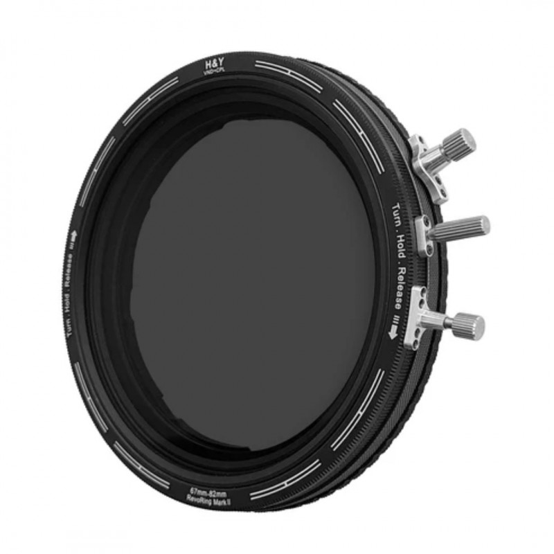 H&Y RevoRing ND3-1000+CPL Filter - Mark II 67-82mm